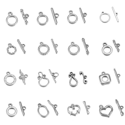 16 Style Stainless Steel OT Clasps, 3set 