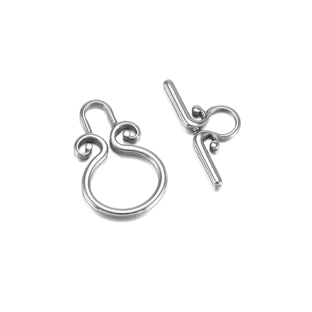 16 Style Stainless Steel OT Clasps, 3set 