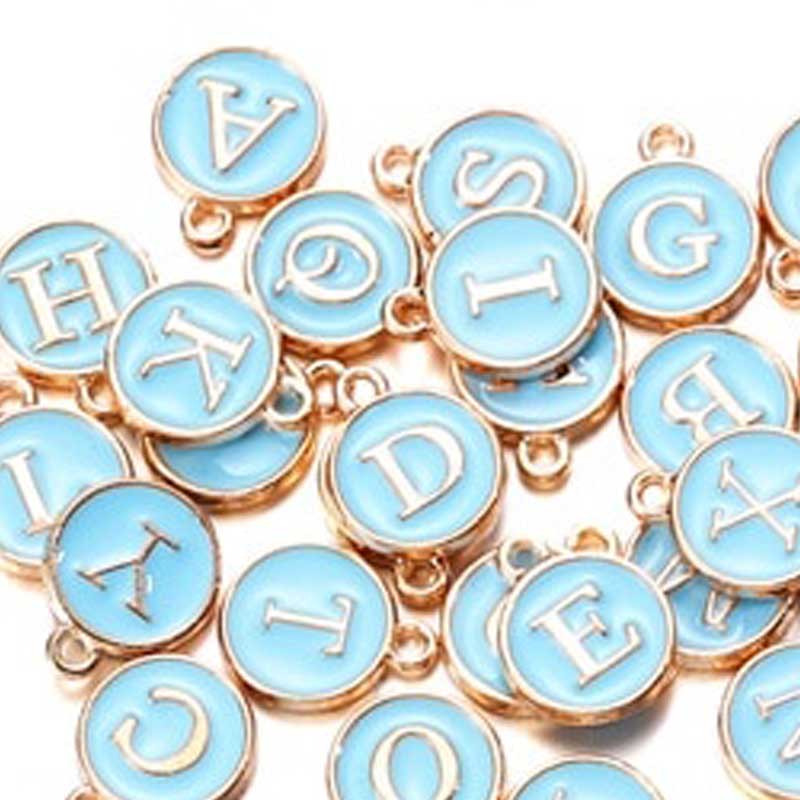 20–26 Stück AZ-Buchstaben-Alphabet-Anhänger
