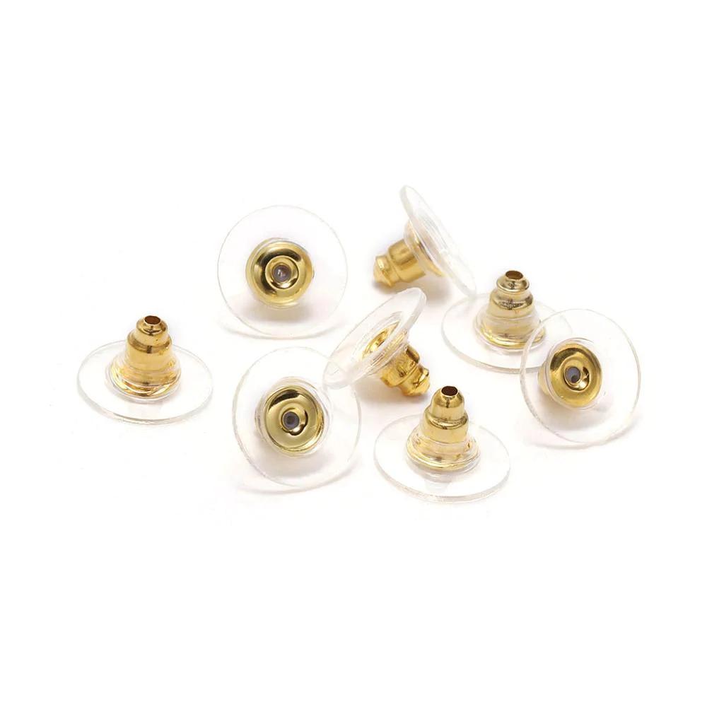 Rubber Earring Backs Earnuts, 100-200pcs