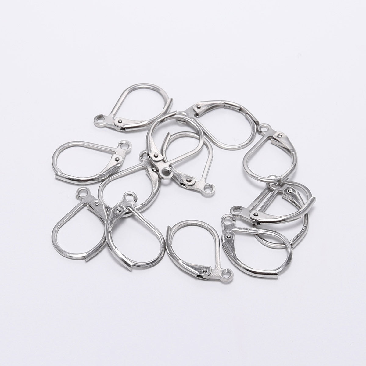 Offene Creolenbasis aus Edelstahl, 15–50 mm