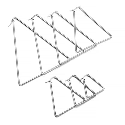 Offene Creolenbasis aus Edelstahl, 15–50 mm