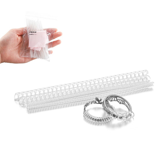 20pcs Spiral Based Ring Size Adjuster & Guard for Jewelry Resizing
