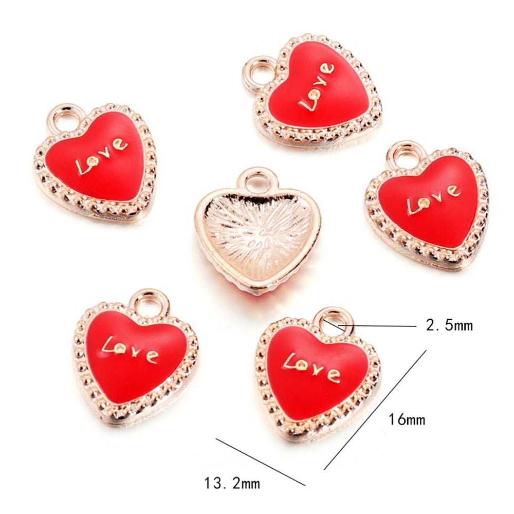 Kleine Anhänger in Fruchtform, 10 Stück