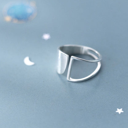 Geometric Silver Ring