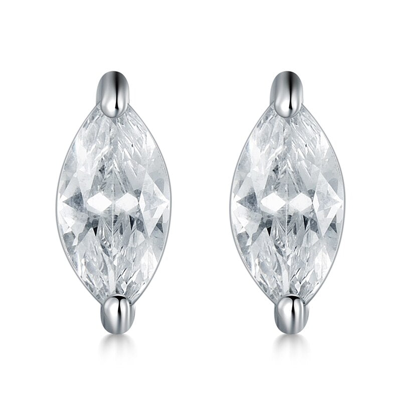 Boucles d'oreilles à tige carrées et rectangulaires en forme de losange