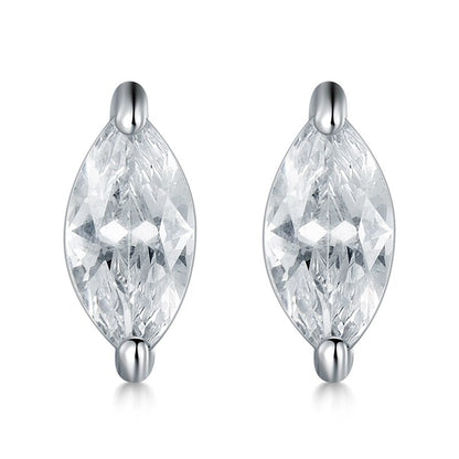 Boucles d'oreilles à tige carrées et rectangulaires en forme de losange