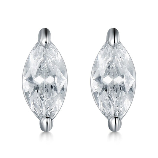 Boucles d'oreilles à tige carrées et rectangulaires en forme de losange