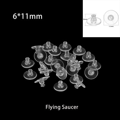 Rubber Earring Backs Earnuts, 100-200pcs