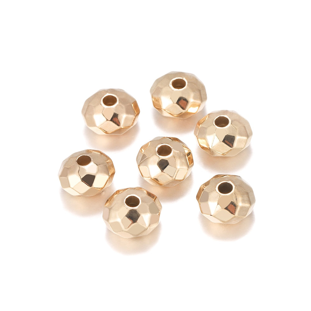 100 pièces de perles rondes en plastique CCB Abacus