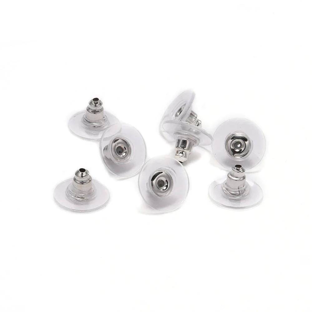 Rubber Earring Backs Earnuts, 100-200pcs