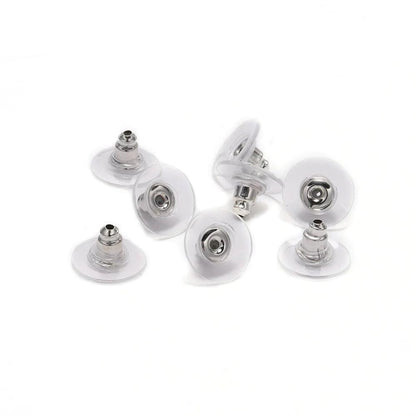 Rubber Earring Backs Earnuts, 100-200pcs