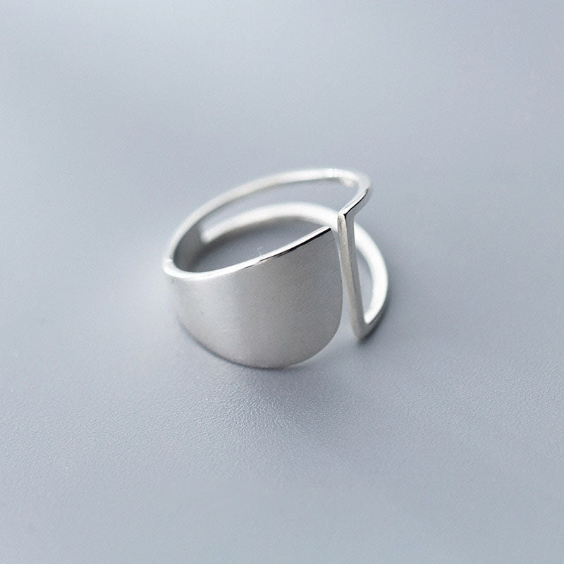 Geometric Silver Ring