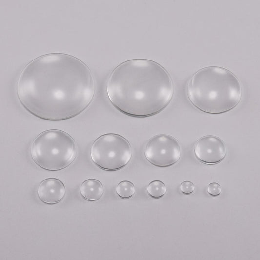 5-50Pcs Assorted Transparent Glass Cabochons