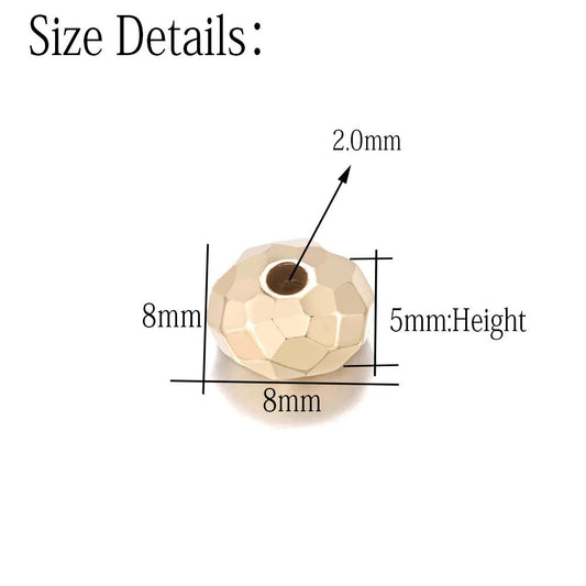 100pcs Abacus Round CCB Plastic Beads
