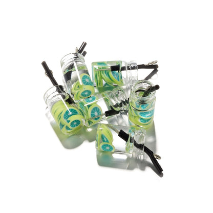 Pendentif à breloque fruit en bouteille, 10 pièces