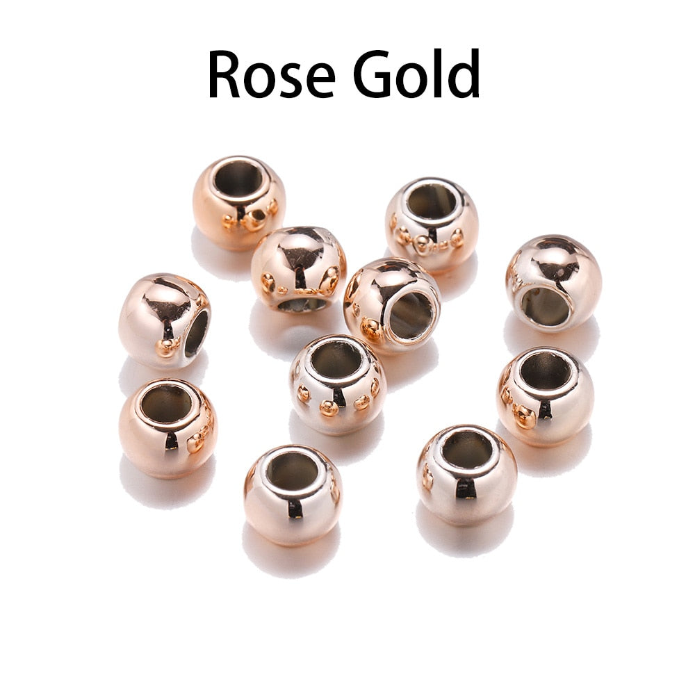 50–100 Stück CCB-Perlen mit großem Loch