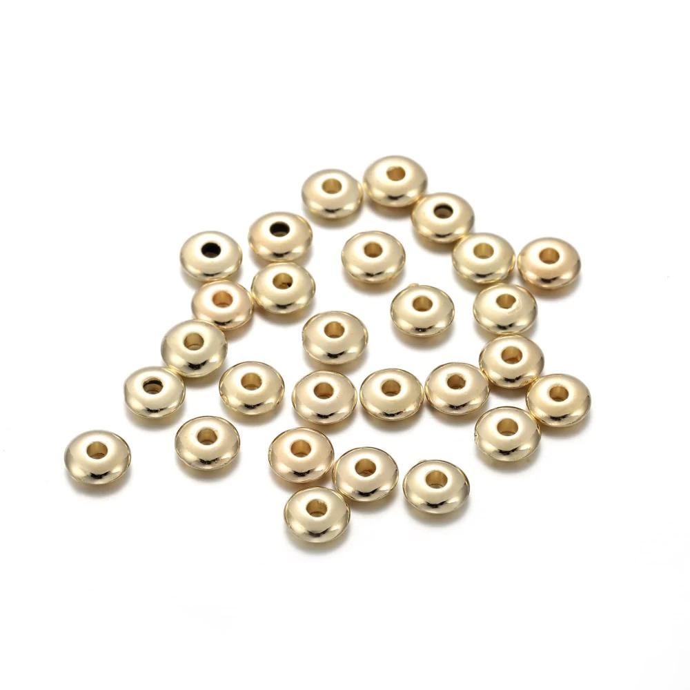 200–400 Stück CCB-Rondelle-Abstandsperlen, 5–6 mm