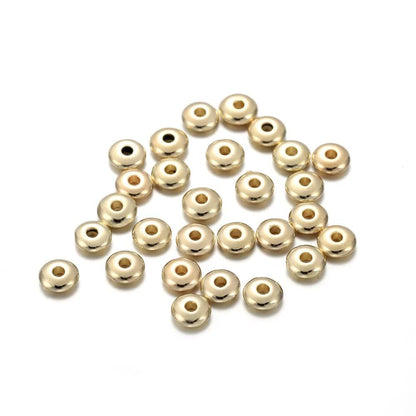 200–400 Stück CCB-Rondelle-Abstandsperlen, 5–6 mm