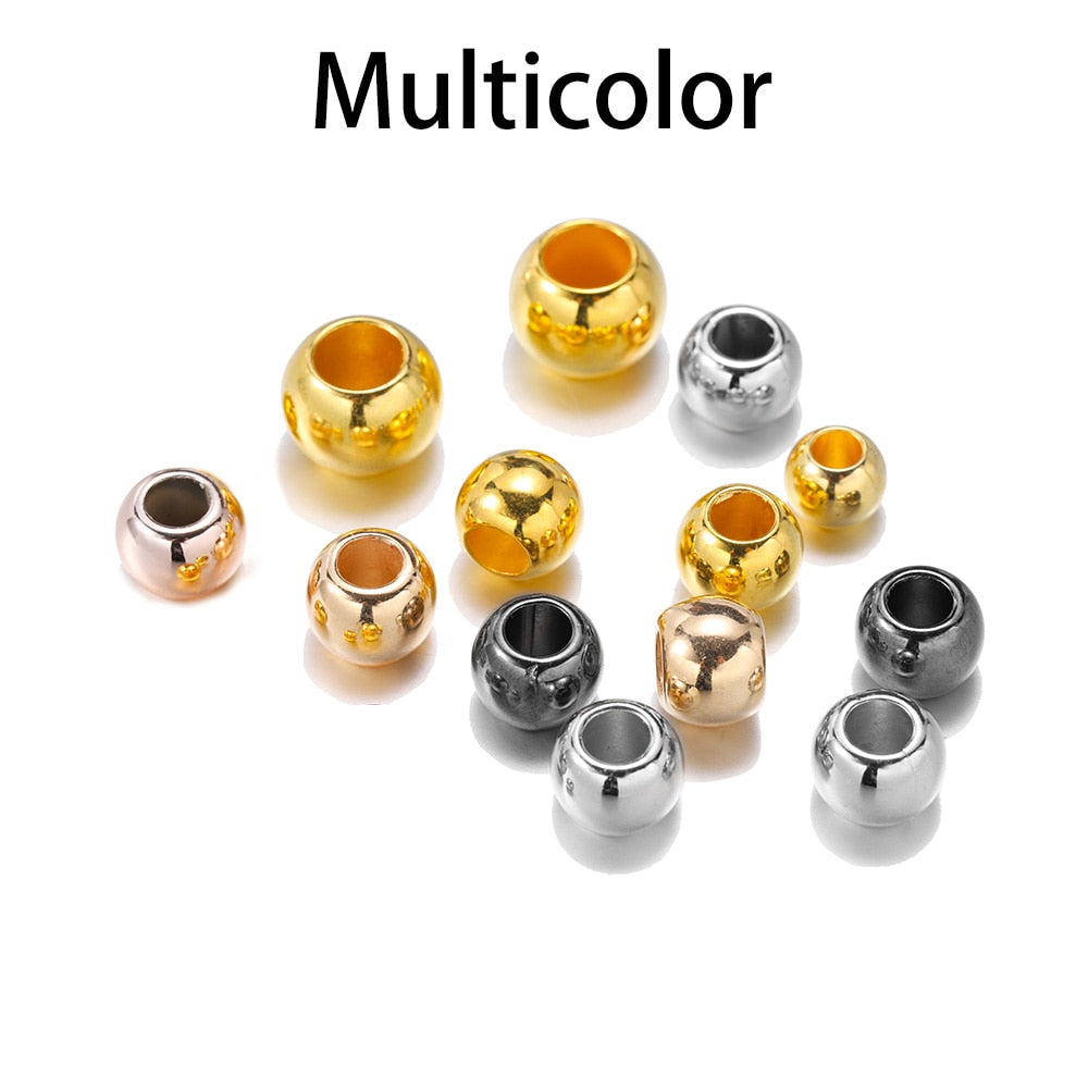 50–100 Stück CCB-Perlen mit großem Loch