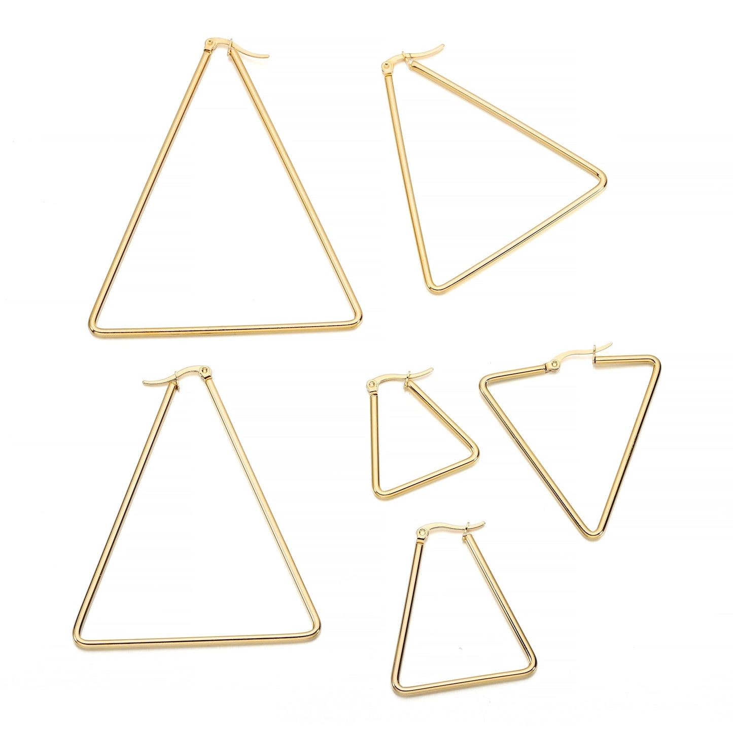 Offene Creolenbasis aus Edelstahl, 15–50 mm