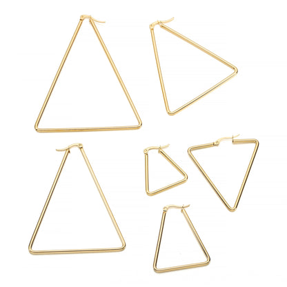 Offene Creolenbasis aus Edelstahl, 15–50 mm