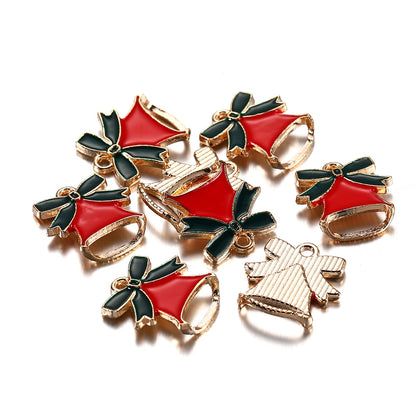 Metall-Emaille-Weihnachtsanhänger, 10–15 Stück