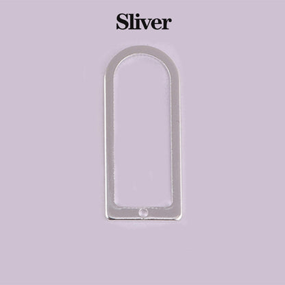 Geometric Door Shape Pendants Base, 10pcs