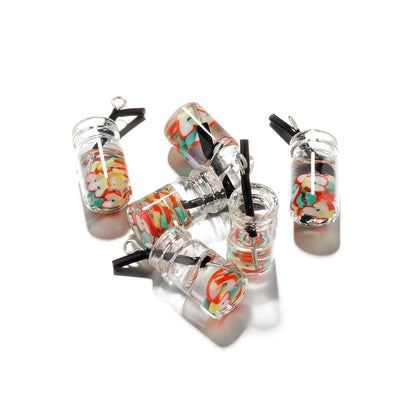 Pendentif à breloque fruit en bouteille, 10 pièces