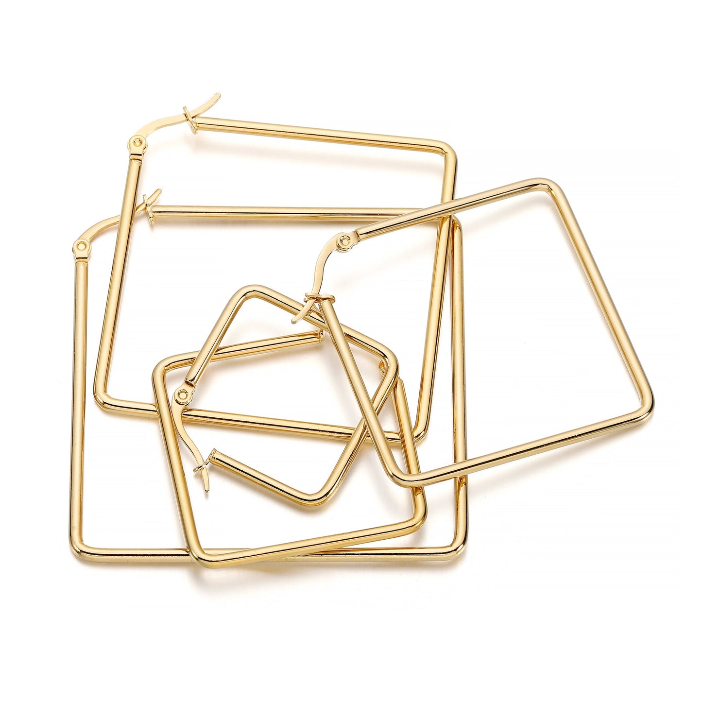 Offene Creolenbasis aus Edelstahl, 15–50 mm