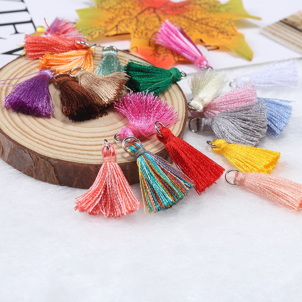 10-20pcs 2cm Cotton Small Tassels Pendants