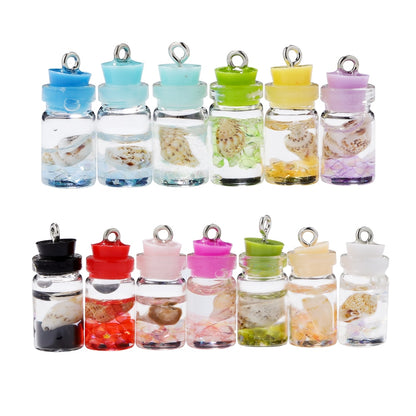 Pendentifs de bouteille à dérive océanique en coquille de conque, 10 pièces
