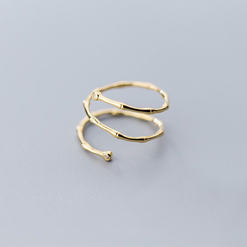 Minimalistischer Slub-Silberring