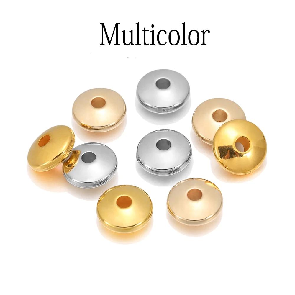 100pcs Flat Round Spacer CCB Plastic Beads