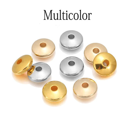 100pcs Flat Round Spacer CCB Plastic Beads