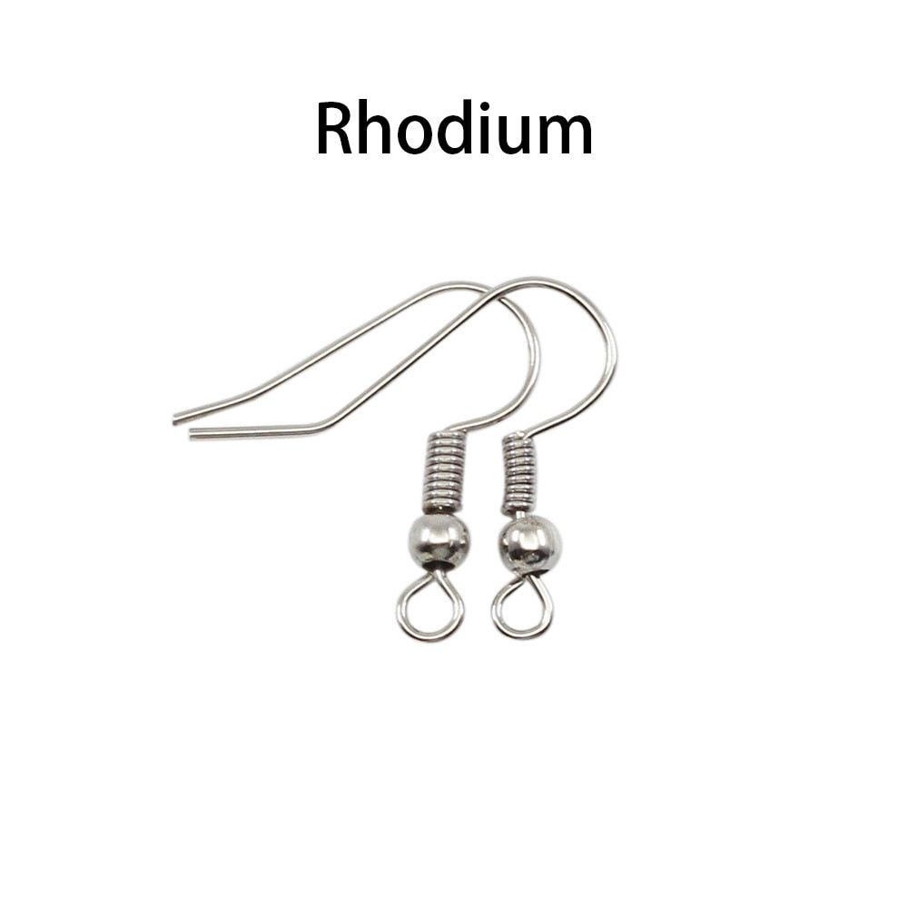 Crochets de fermoirs d'oreilles pour boucles d'oreilles 20x17mm, 100-200 pièces