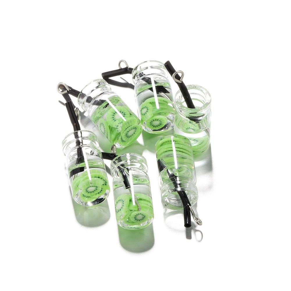 Pendentif à breloque fruit en bouteille, 10 pièces