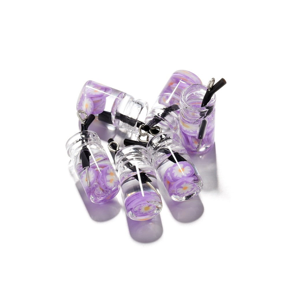 Pendentif à breloque fruit en bouteille, 10 pièces