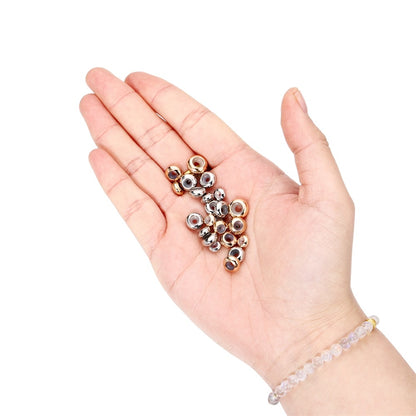 10 Stück abgeflachte CCB-Perlen aus Epoxidharz mit Silikon