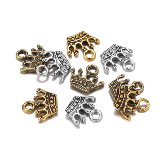 20pcs 13x14mm Tibetan Charms Crown Pendants