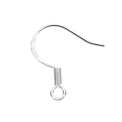 0.6x15mm Earring Clasps Hooks, 50Pcs
