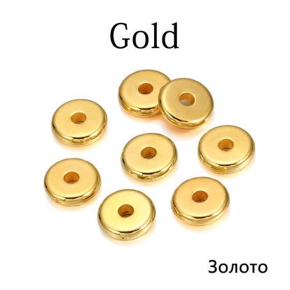 150pcs Flat Round CCB Plastic Beads, 2mm Hole