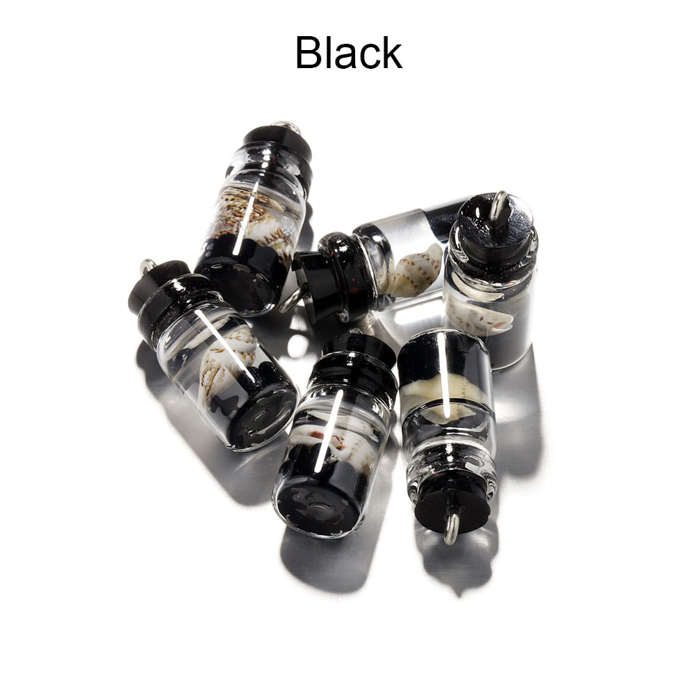 Pendentifs de bouteille à dérive océanique en coquille de conque, 10 pièces