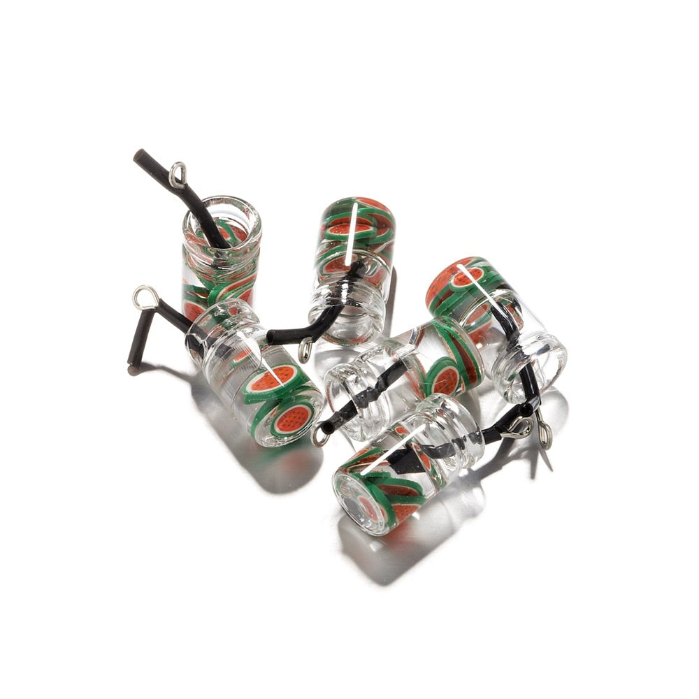 Pendentif à breloque fruit en bouteille, 10 pièces