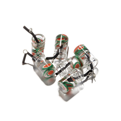 Pendentif à breloque fruit en bouteille, 10 pièces