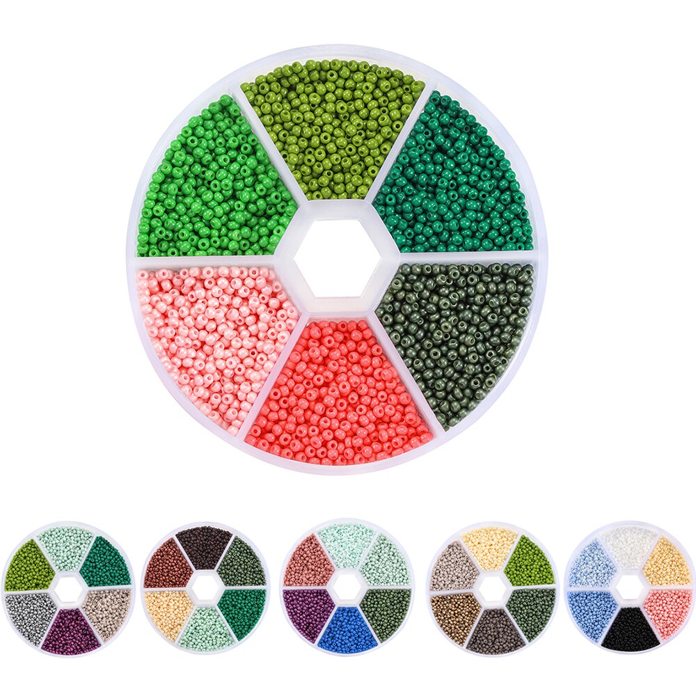 2 mm Rocailles, 4800-teiliges Box-Set