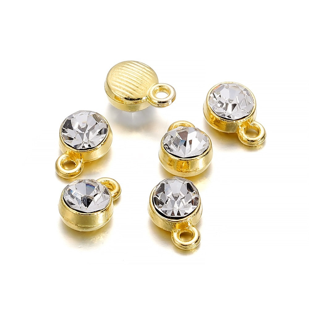 Bunte Geburtsstein-Charms aus Kristall