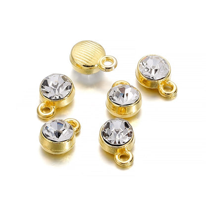 Bunte Geburtsstein-Charms aus Kristall