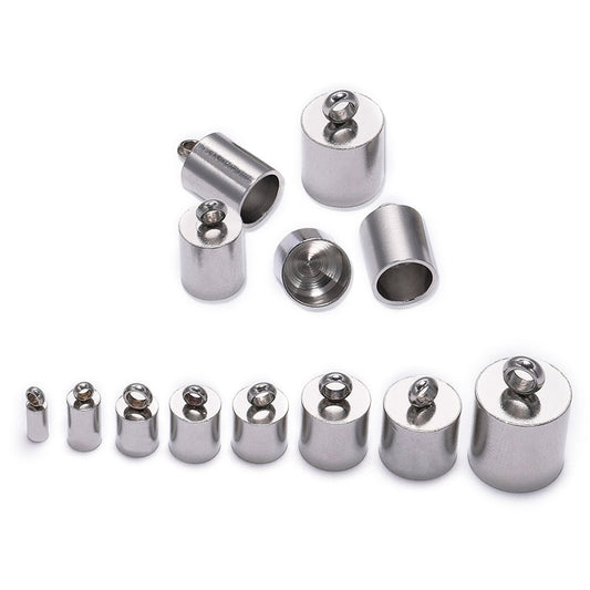 Stainless Steel End Tip Cap 2-10mm, 10pcs