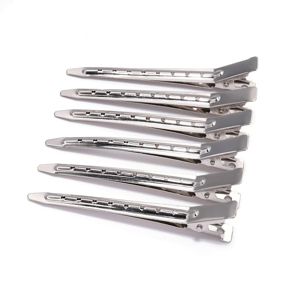 Pince à cheveux professionnelle pour Salon de coiffure, outil de coiffure, bouche de canard, pince de section pour épingles à cheveux, Barrettes, accessoires de couvre-chef, 85cm, 10 pièces/lot